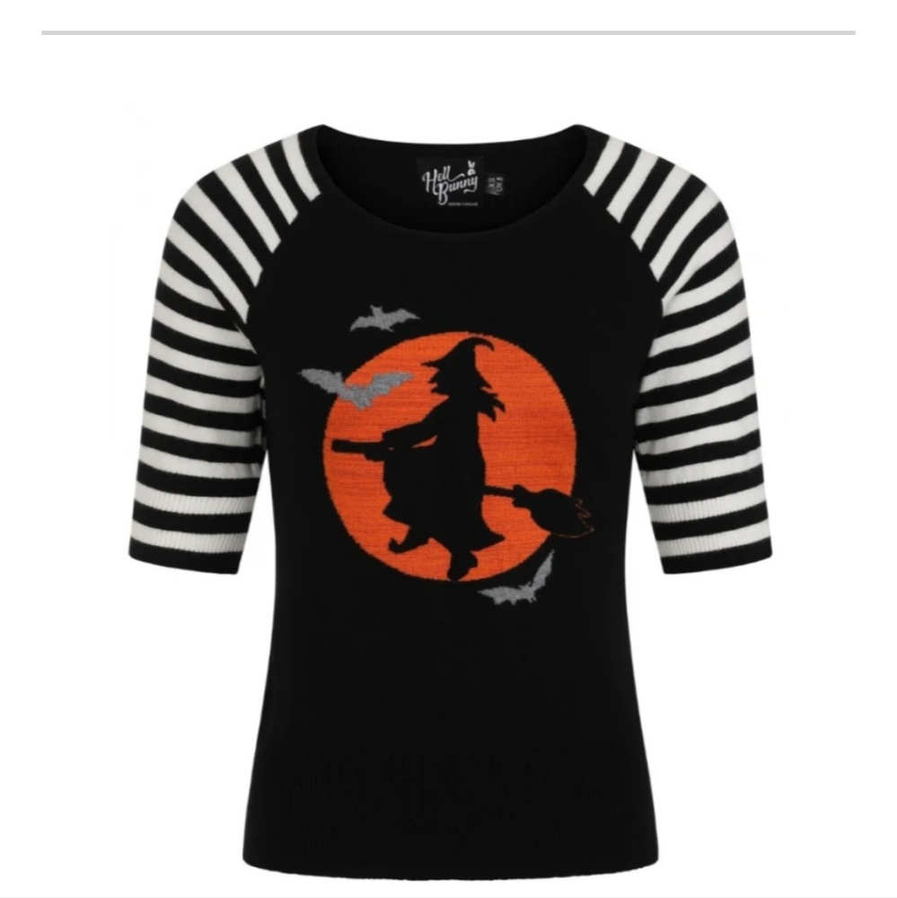 Hell Bunny Fly Away Witch Sweater 2XL